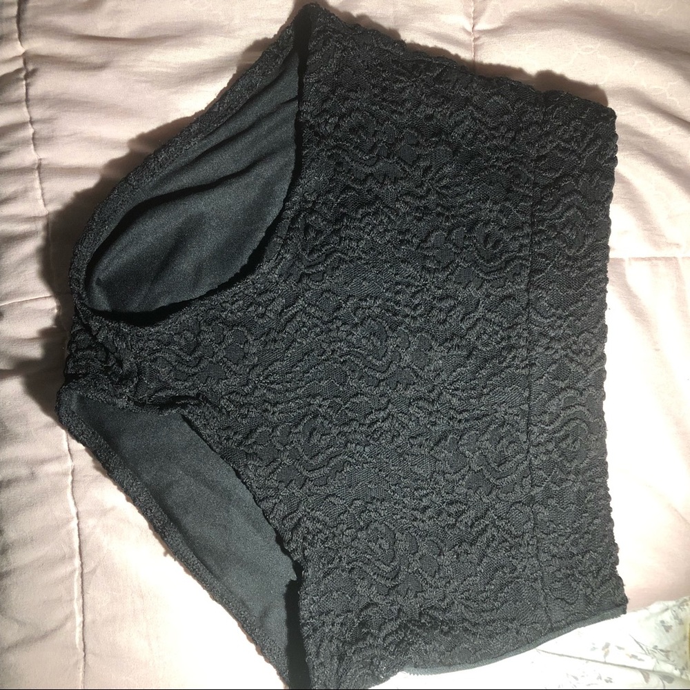 Black lace bottoms